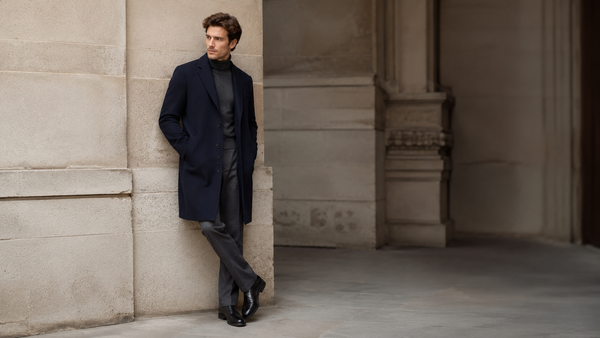 Sobretudo Masculino Azul: Modernidade e Elegância em Todas as Estações