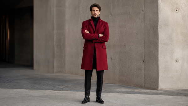 Sobretudo Masculino Vermelho: Visual Marcante com Confiança