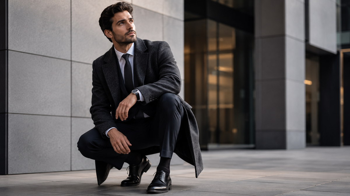 Homem bem vestido causando boa primeira impressão