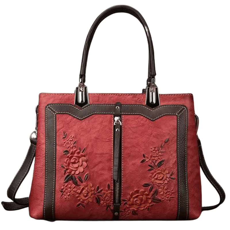 "Imagem de bolsa feminina de couro legítimo Sophistica marrom."