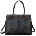 Alt text: Bolsa feminina de couro legítimo marrom, modelo Sophistica.