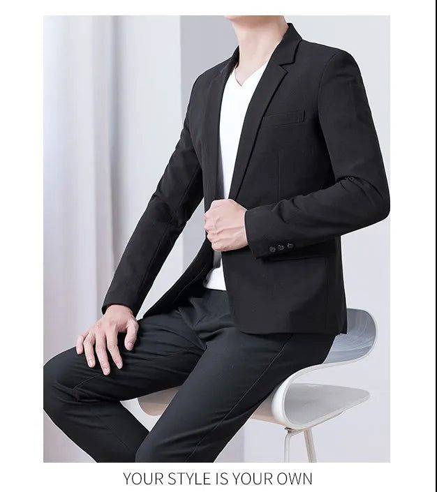 Alt text: Blazer Executivo Masculino Majesko em tom de cinza elegante.