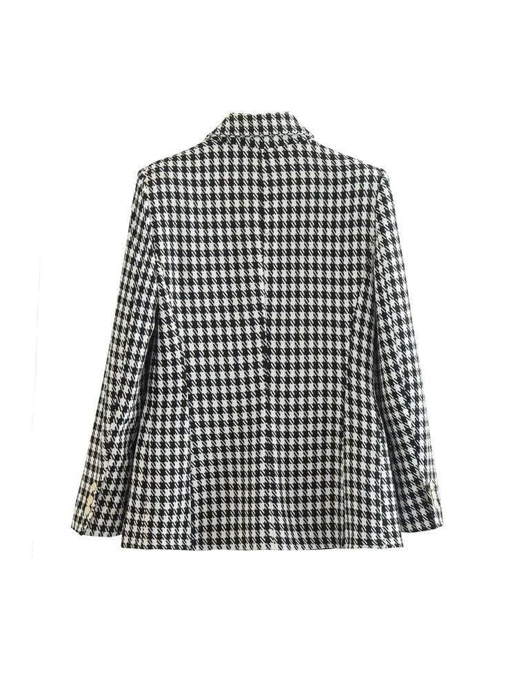 Blazer feminino alfaiataria Elysium preto em tecido de alta qualidade.