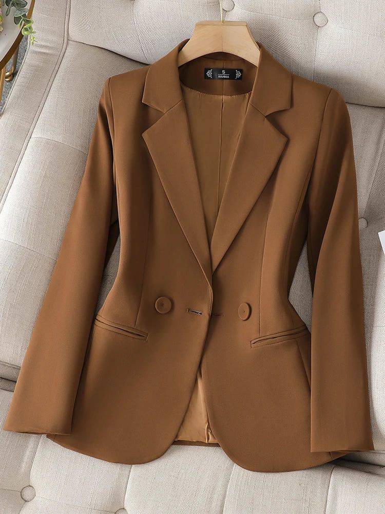Blazer Feminino Alfaiataria Empyreal Marrom - Zellum