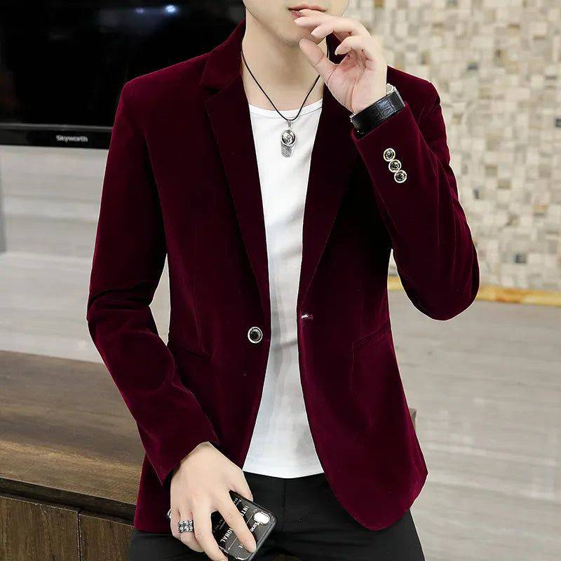 Blazer masculino slim preto em viscose de alta qualidade.