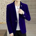 Blazer masculino slim preto em viscose elegante e moderno.