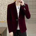 Blazer masculino slim preto em viscose elegante e sofisticado.