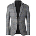 Blazer Masculino Slim Outono em tom neutro e elegante.