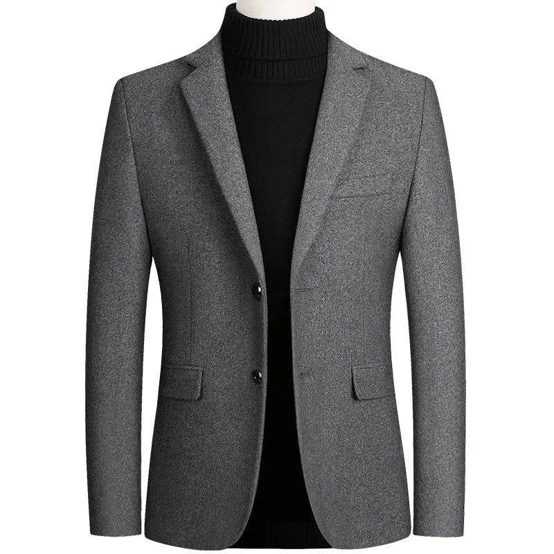 "Blazer masculino slim vanguard em tom elegante e moderno."