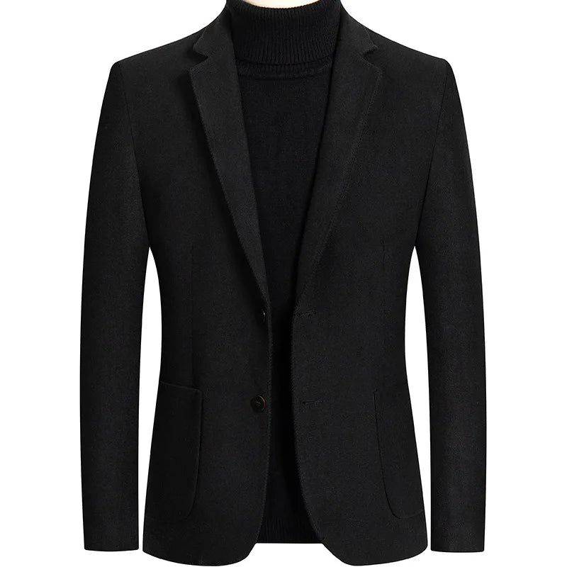 Blazer Masculino Slim Vanguard em tom de azul marinho.