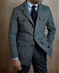 Blazer Masculino Vintage Washington Cinza - Zellum
