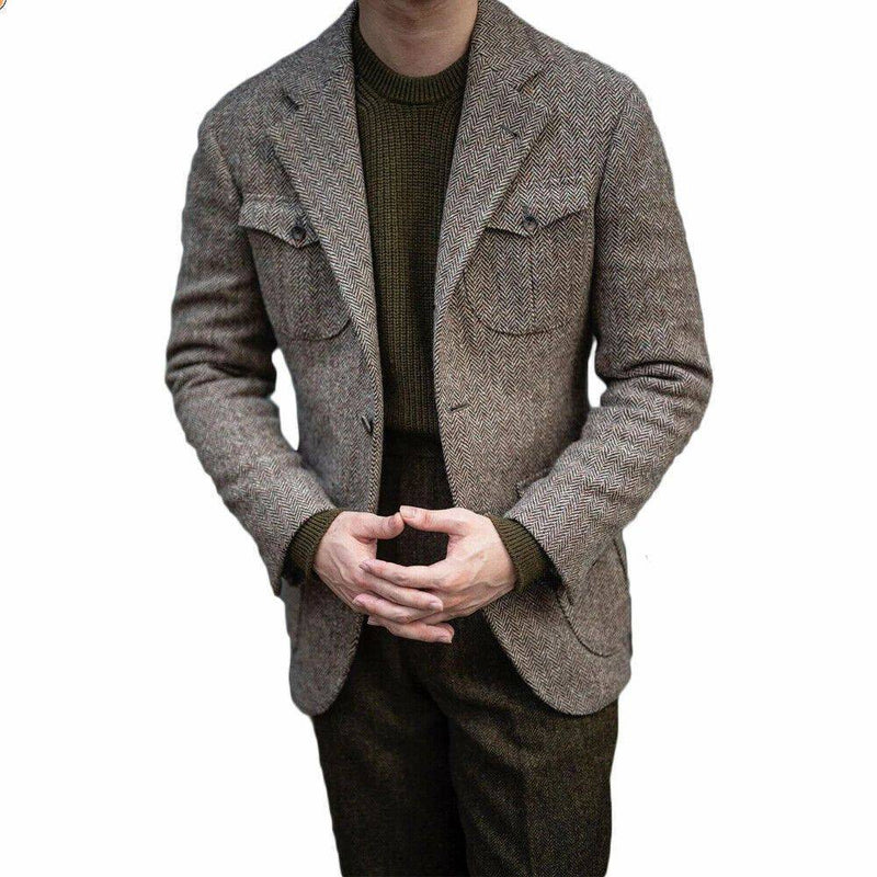 Blazer Masculino Vintage Washington Marrom - Zellum