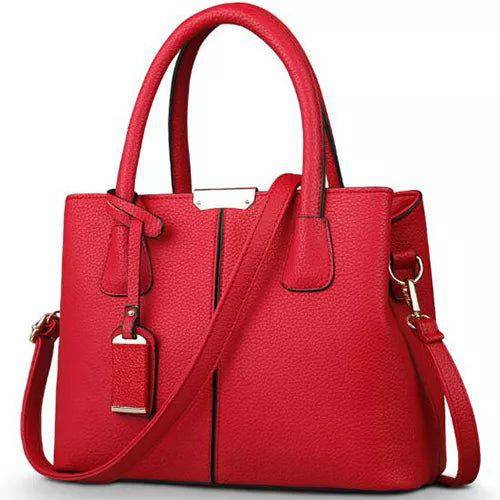 Alt text: Bolsa Tote de Couro Feminina Eliza em marrom elegante.