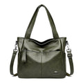 Alt text: Bolsa Tote de Couro Feminina Lara em tom neutro.