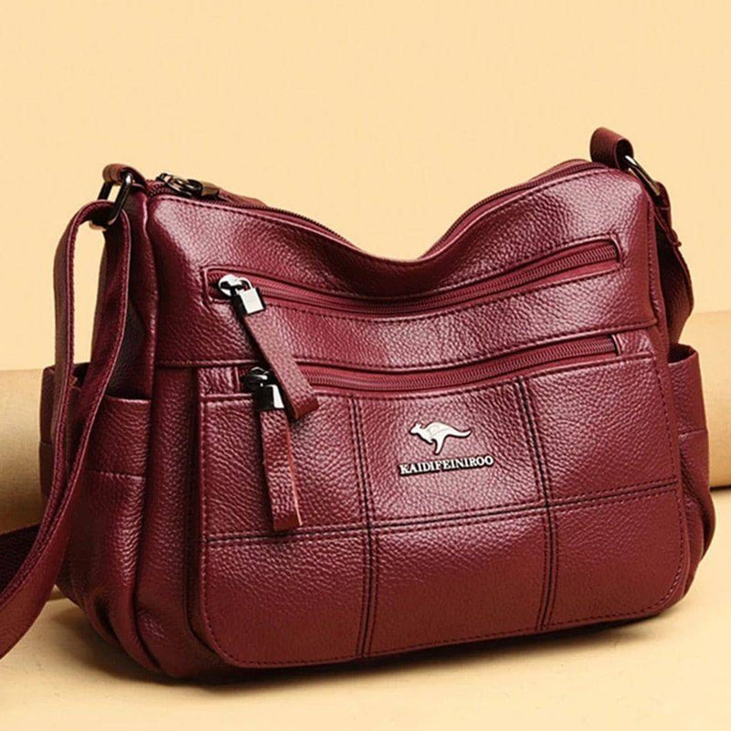 Bolsa Tiracolo de Couro Feminina com Alça Regulável - Zellum