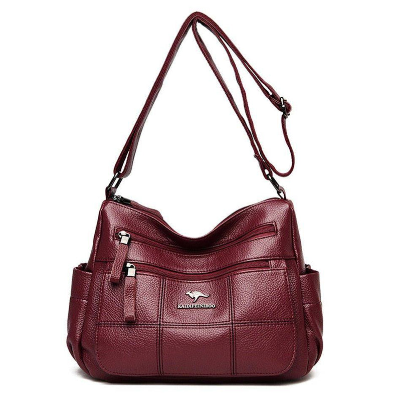 Bolsa Tiracolo de Couro Feminina com Alça Regulável - Zellum