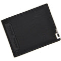 Alt text: Carteira de couro masculina executiva marrom escuro elegante.