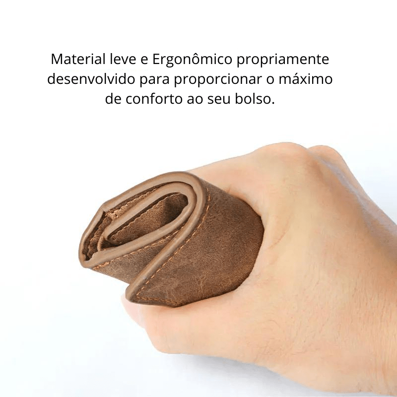 Carteira De Couro Masculina Minimalista - Zellum