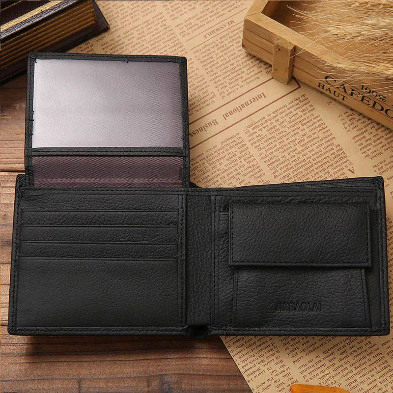 Carteira Masculina De Couro Slim Clássica - Zellum