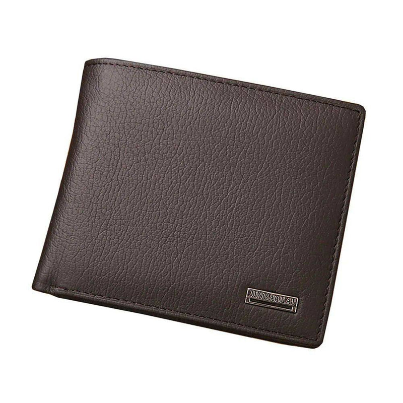 Carteira Masculina De Couro Slim Clássica Marrom - Zellum