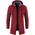 Casaco Masculino para Frio Com Capuz em Algodão Vermelho - Zellum