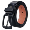 Cinto Masculino De Couro Vintage Preto - Zellum