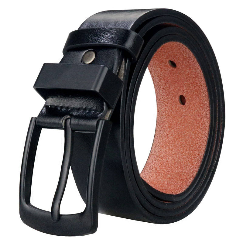 Cinto Masculino De Couro Vintage Preto - Zellum