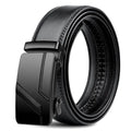 Cinto de Couro Masculino Com Fivela Automática New Man Preto - Zellum