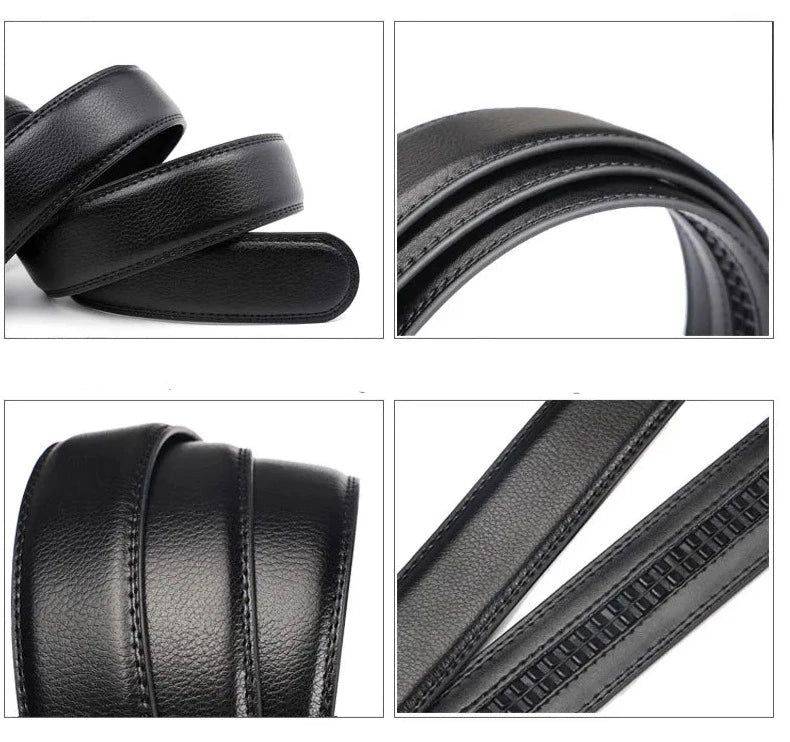 Cinto de Couro Masculino Com Fivela Automática New Man - Zellum