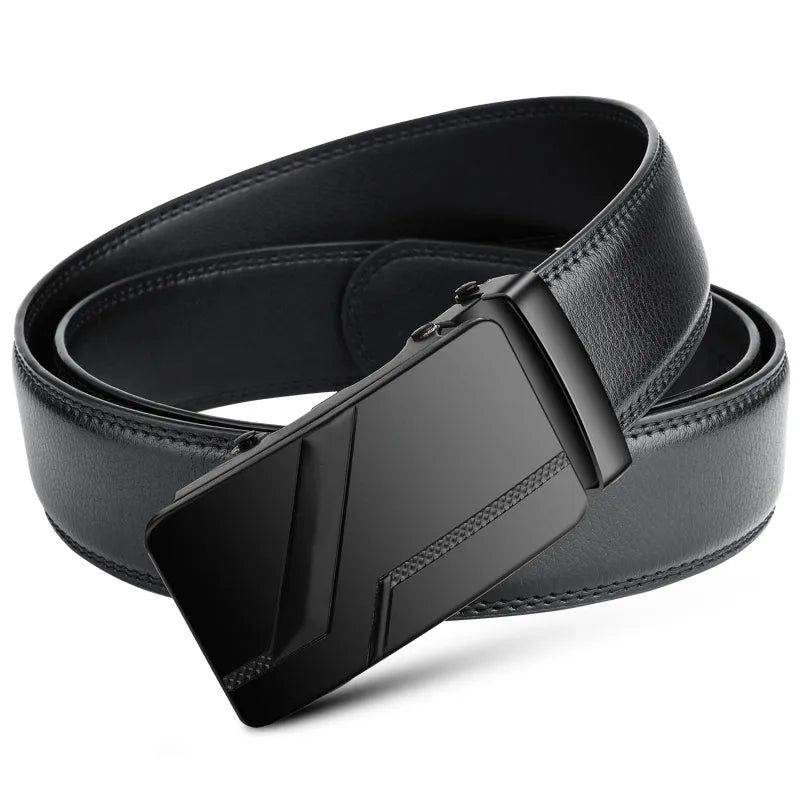 Cinto de Couro Masculino Com Fivela Automática New Man - Zellum