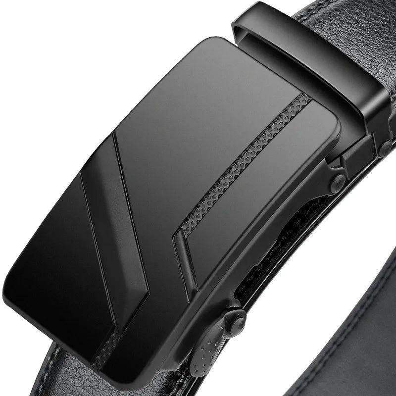 Cinto de Couro Masculino Com Fivela Automática New Man - Zellum