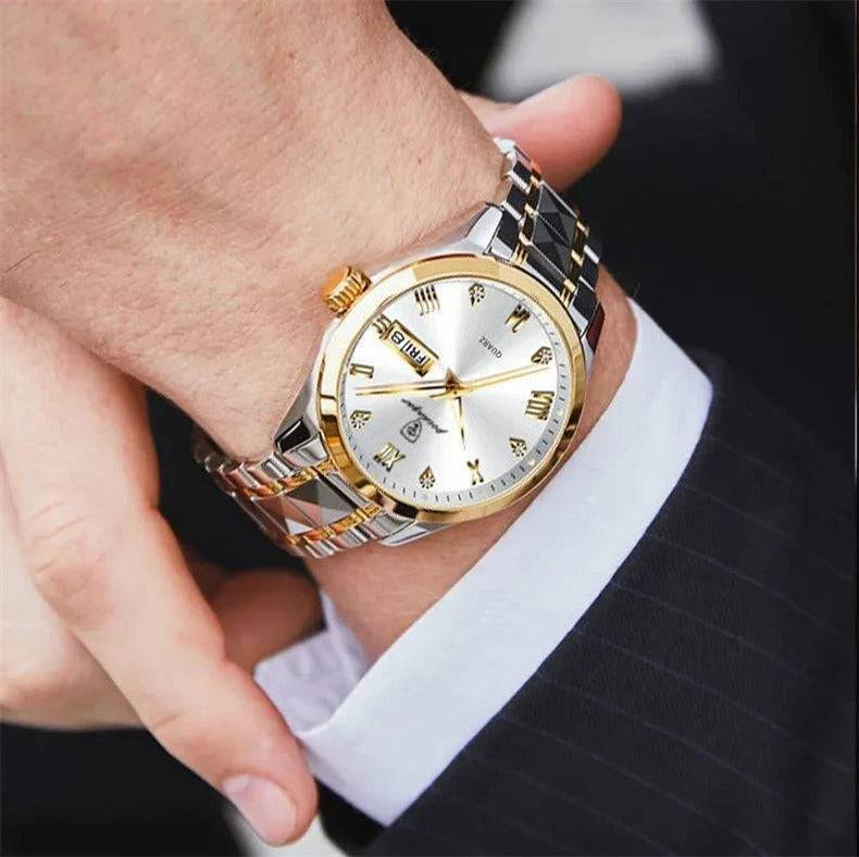 Relógio Poedagar Masculino com Pulseira em Aço - Zellum