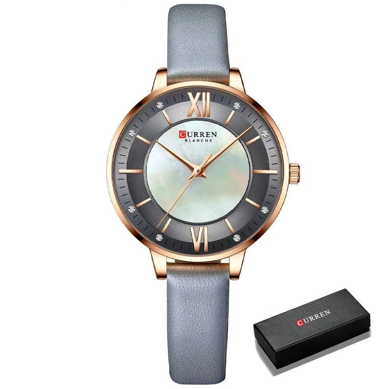 Relógio Feminino Curren Classic Pearl Cinza - Zellum