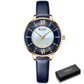 Relógio Feminino Curren Classic Pearl Azul - Zellum