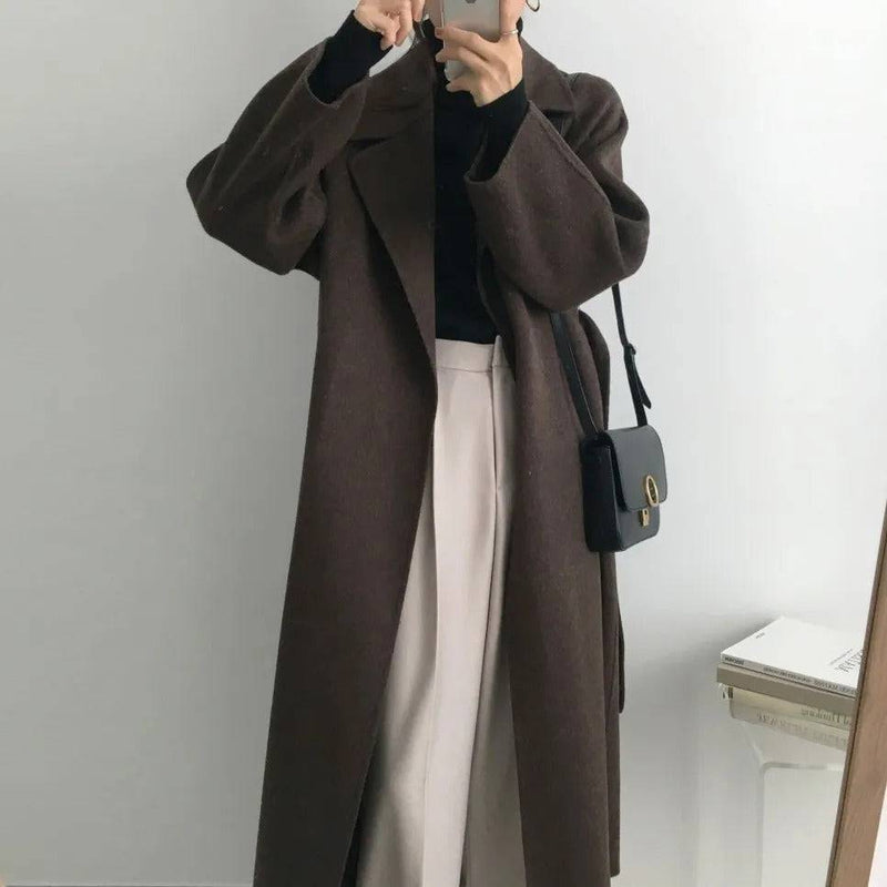 Sobretudo Feminino Longo Retrô - Zellum