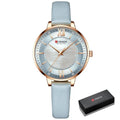 Relógio Feminino Curren Classic Pearl Azul Claro - Zellum