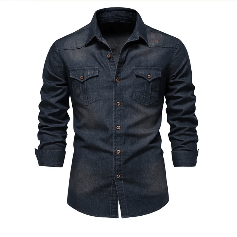 Jaqueta Jeans Masculina com Fechamento em Botões - Zellum