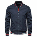 Jaqueta Masculina Bomber Casual Slim Azul Marinho - Zellum