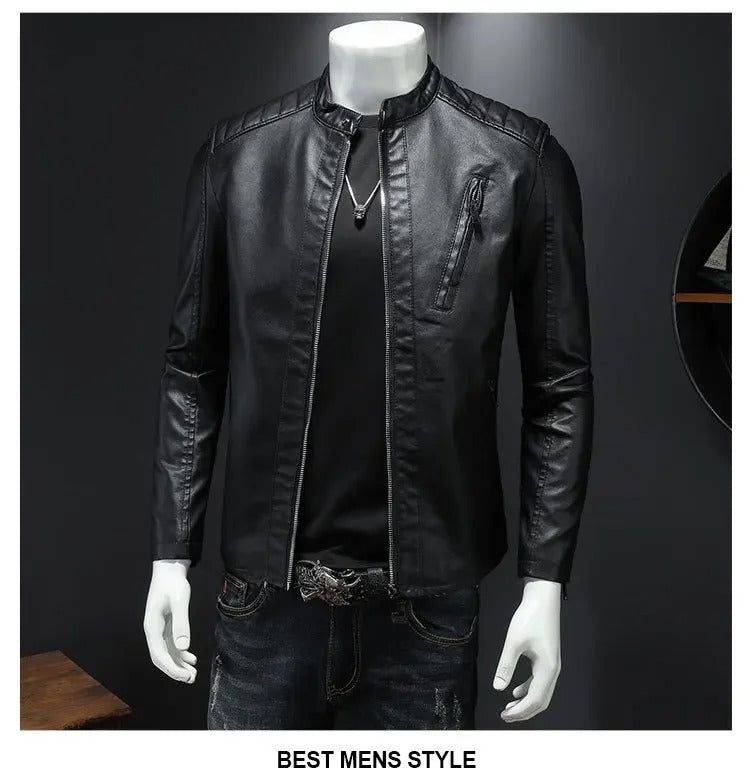 Jaqueta Masculina de Couro Legítimo Kappa - Zellum