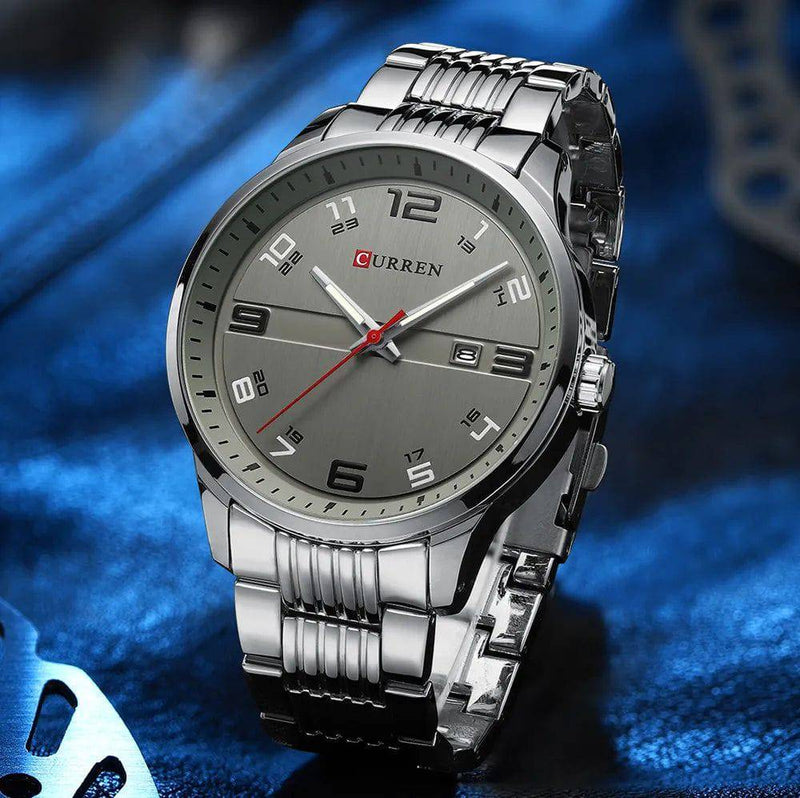 Relógio Curren Masculino de Luxo Feito em Aço Inox - Zellum