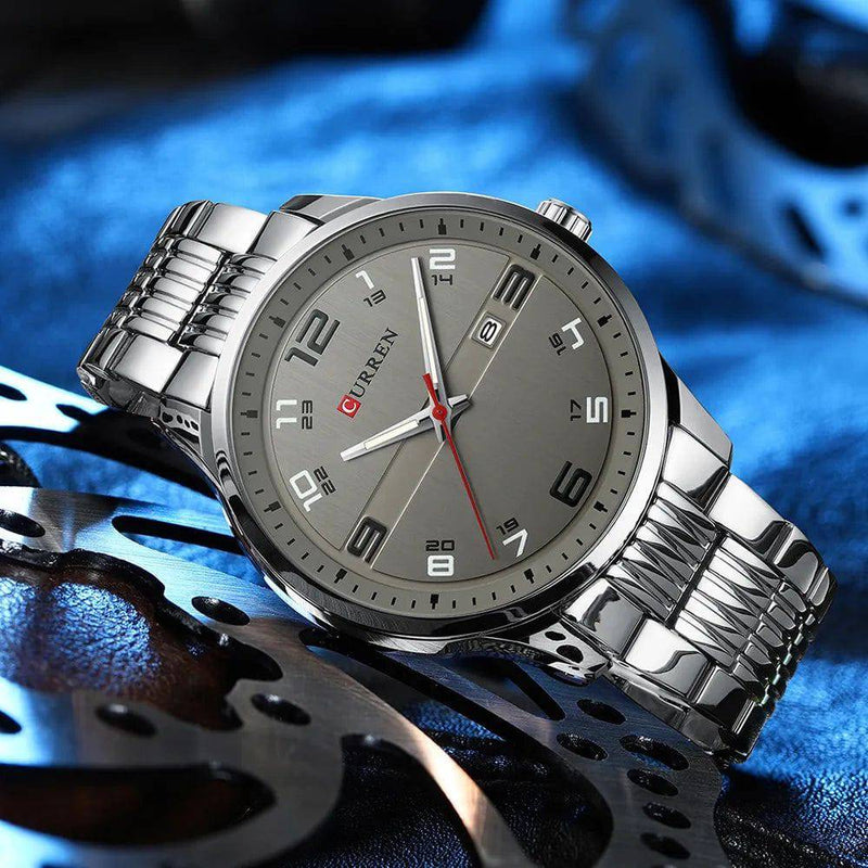 Relógio Curren Masculino de Luxo Feito em Aço Inox - Zellum