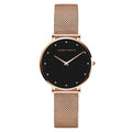 Relógio Feminino Pequeno Minimalista Hannah Martin Dourado Preto - Zellum