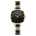 Relógio Feminino Premium em Aço Hipoalergênico Nibosi Preto - Zellum