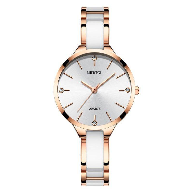 Relógio Feminino Premium em Aço Hipoalergênico Nibosi - Zellum