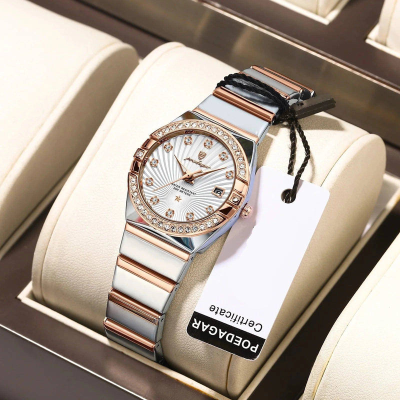 Relógio Feminino de Luxo Pequeno Ladies Feito em Aço Inox Premium - Zellum