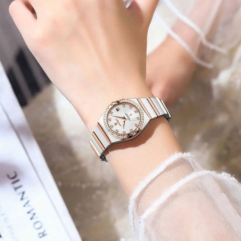 Relógio Feminino de Luxo Pequeno Ladies Feito em Aço Inox Premium - Zellum