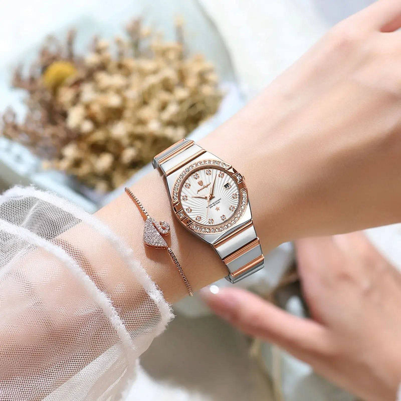 Relógio Feminino de Luxo Pequeno Ladies Feito em Aço Inox Premium - Zellum