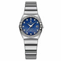 Relógio Feminino de Luxo Pequeno Ladies Feito em Aço Inox Premium Prata Azul - Zellum