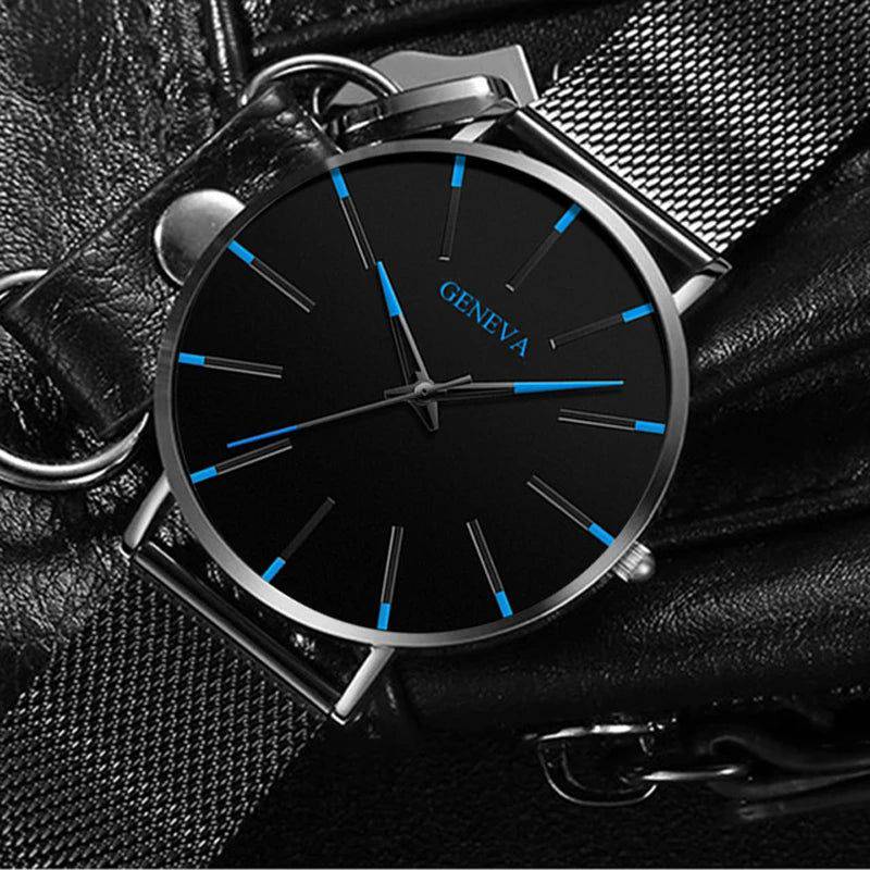 Relógio Geneva Masculino com Pulseira de Aço - Zellum