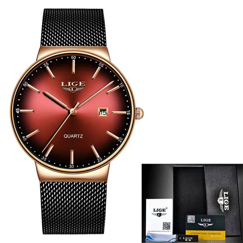 Relógio Lige Masculino Minimalista com Calendário - Zellum
